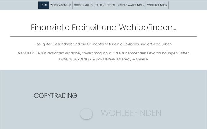 Kuvakaappaus sivustosta empathie-agentur.de