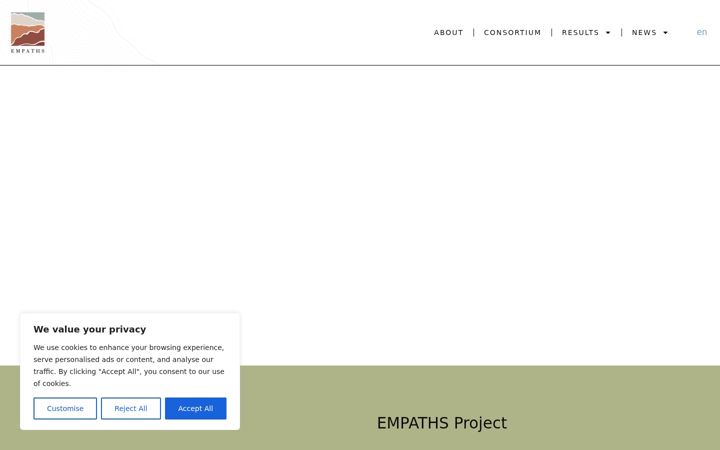 Screenshot von empaths-project.eu
