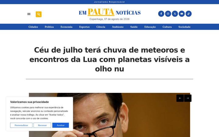 Screenshot of empautanoticias.com.br