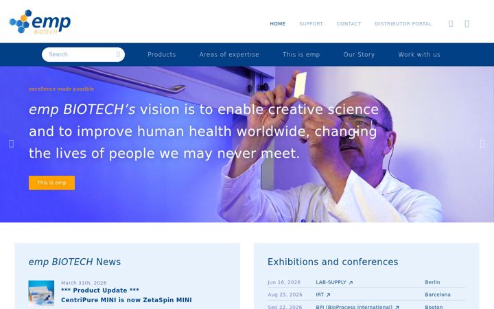 Screenshot of empbiotech.com