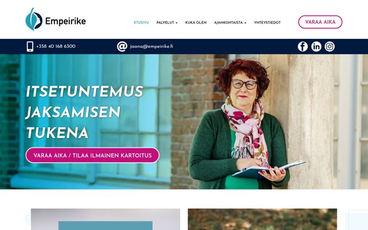 Zrzut ekranu empeirike.fi