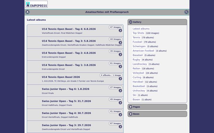 Screenshot of empepress.ch