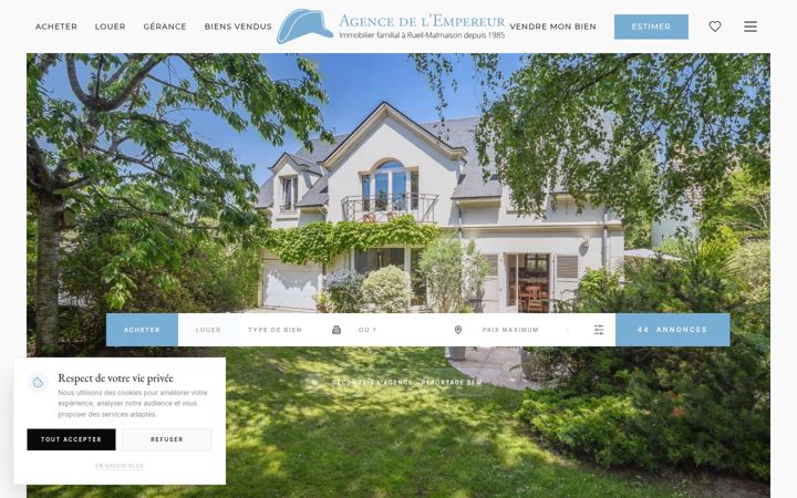 Screenshot of empereur-immobilier.com