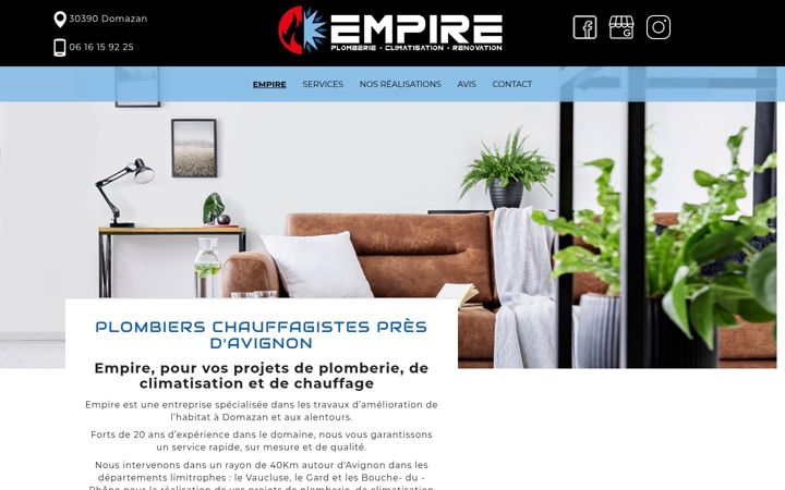 Screenshot of empire-bati.fr