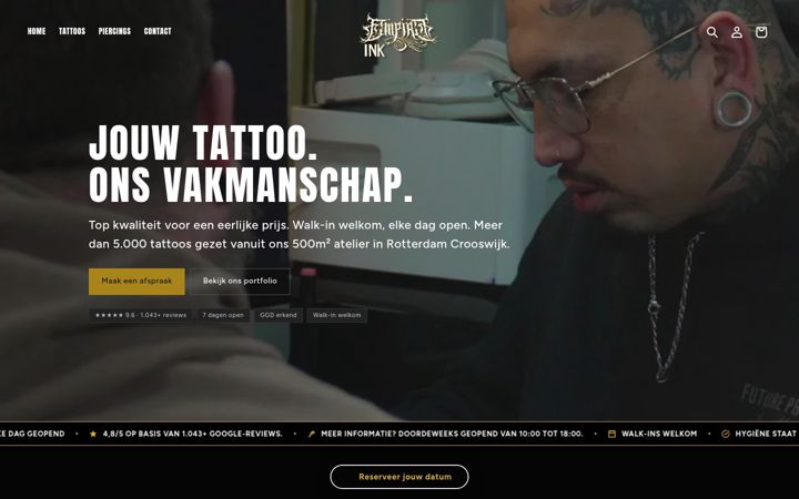 Ekrano kopija empire-ink.nl