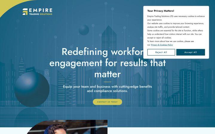 Screenshot stránky empire-tradingsolutions.co.uk