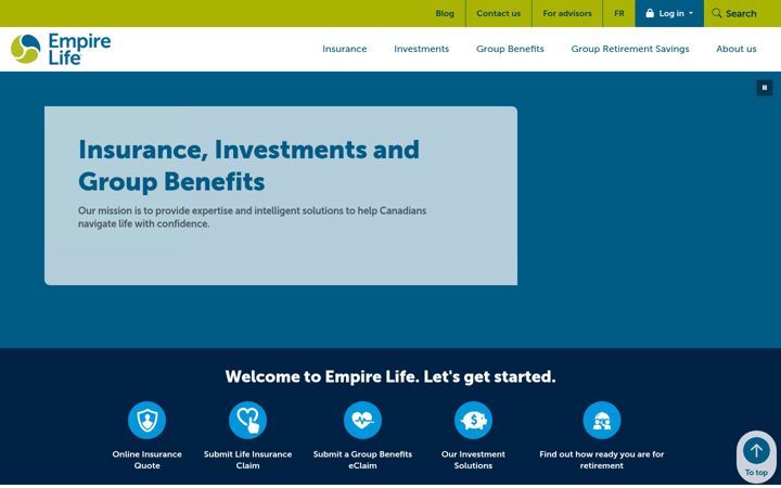 Screenshot of empire.ca