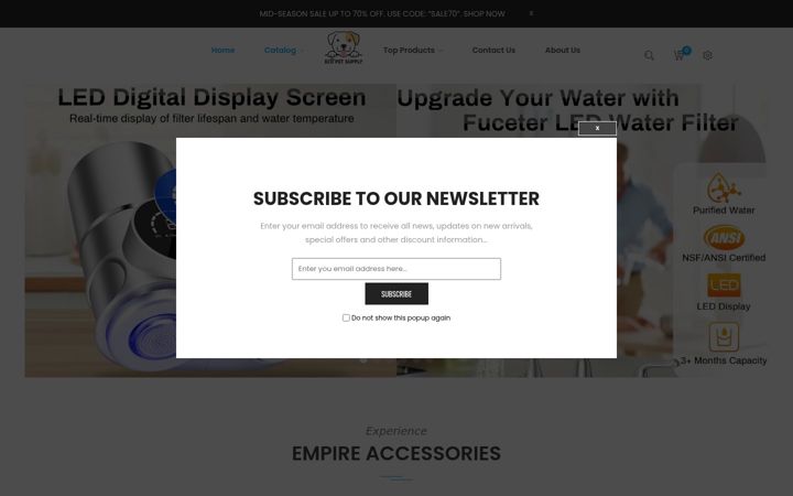 Screenshot of empireaccessoriesllc.com
