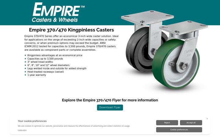 Screenshot of empirecasters.com