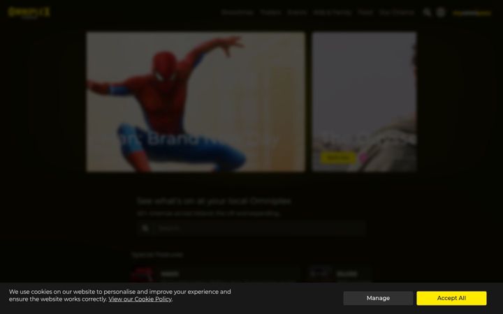 Screenshot of empirecinemas.co.uk