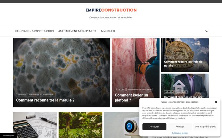 Snímek obrazovky empireconstructions.fr