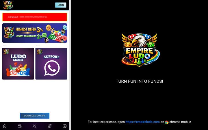 Screenshot of empireludo.com