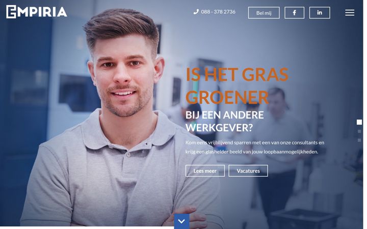 Screenshot of empiria.nl