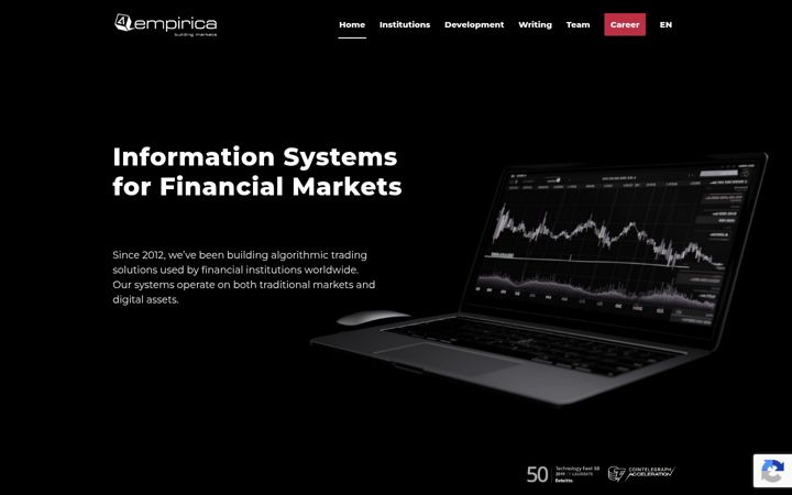 Екранна снимка на empirica.io