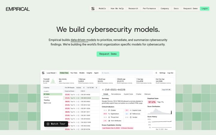 Screenshot of empiricalsecurity.com