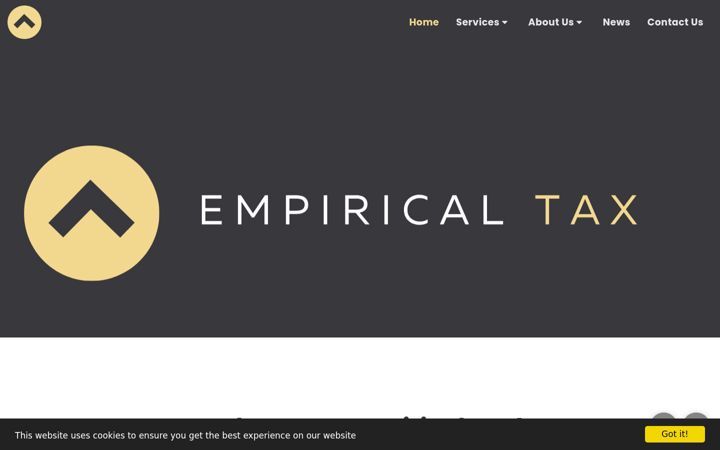 Screenshot of empiricaltax.co.uk