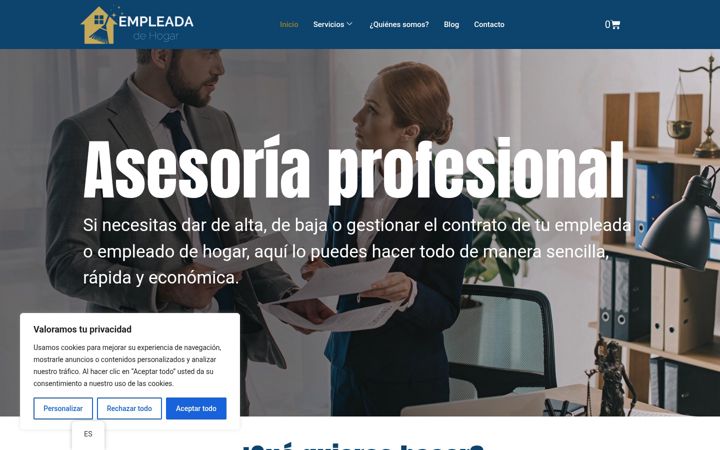 Ekrano kopija empleadadehogar.net