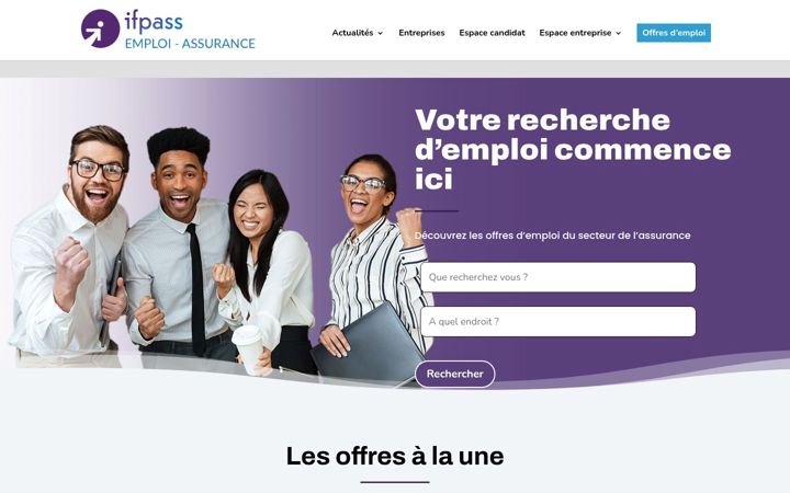 Screenshot of emploi-assurance.com