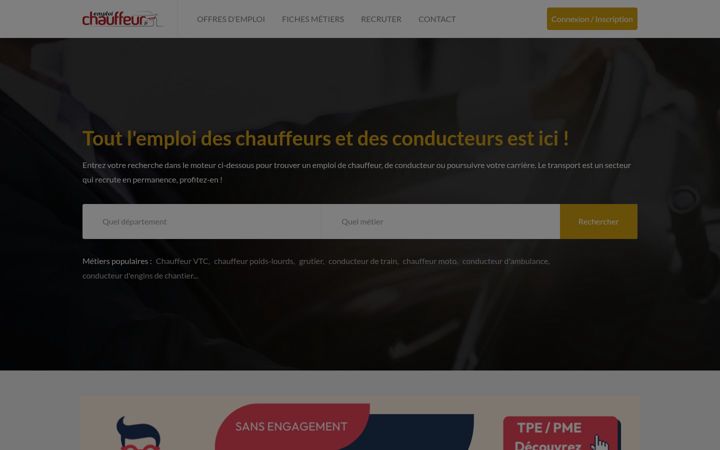 Snímek obrazovky emploi-chauffeur.fr
