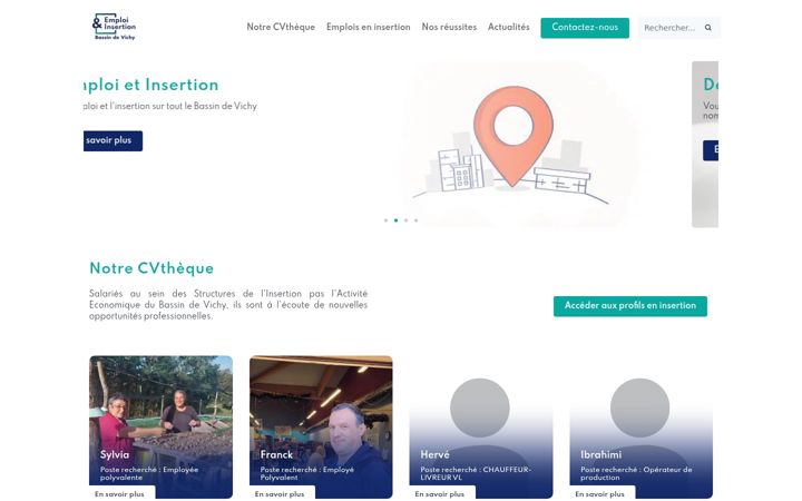 Snímek obrazovky emploi-insertion-bassin-vichy.fr