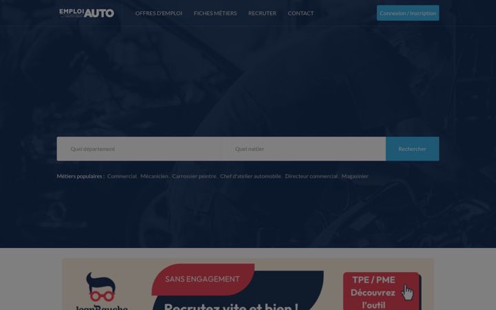 Snímek obrazovky emploiauto.fr