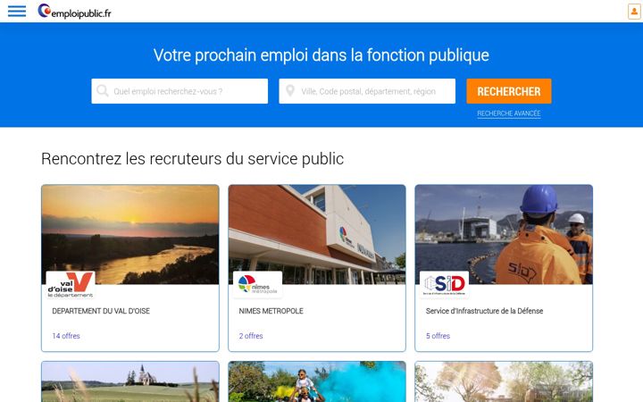 Screenshot of emploipublic.fr