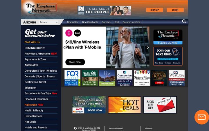 Screenshot of employeenetwork.com