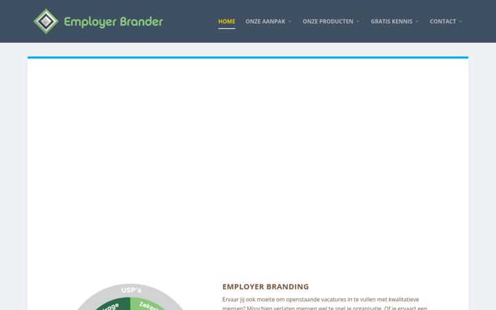 Ekrano kopija employerbrander.nl