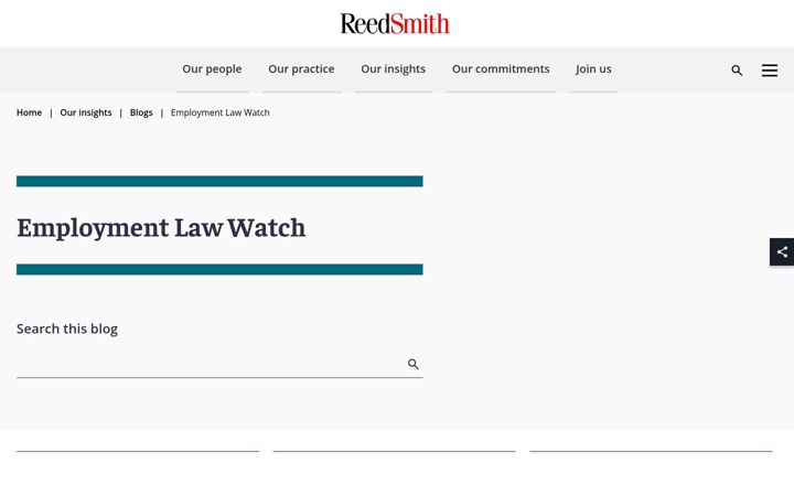 Screenshot of employmentlawwatch.com