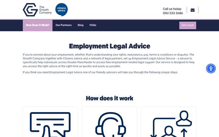 Екранна снимка на employmentlegaladvice.org