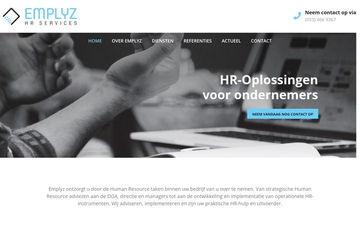 Screenshot of emplyz.nl