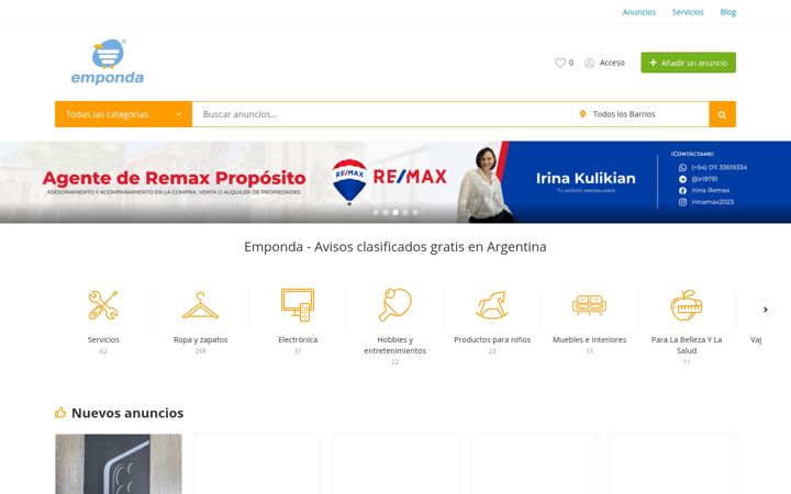 Screenshot of emponda.com