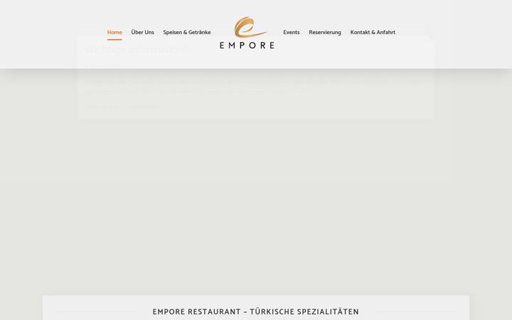 Screenshot του empore-restaurant.de
