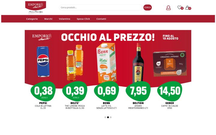 Screenshot stránky emporioamato.it