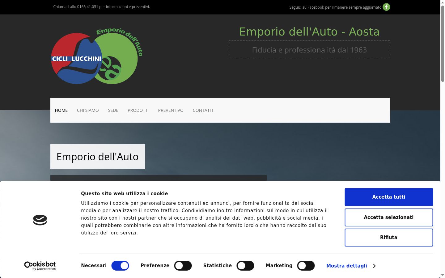 Screenshot tal-banner tal-kunsens muri qabel kwalunkwe interazzjoni