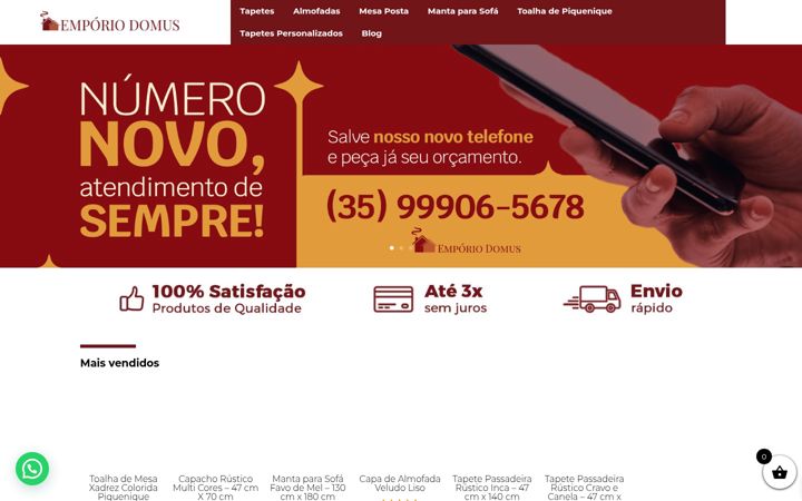 Екранна снимка на emporiodomus.com.br