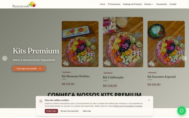 Екранна снимка на emporiofranciscano.com.br