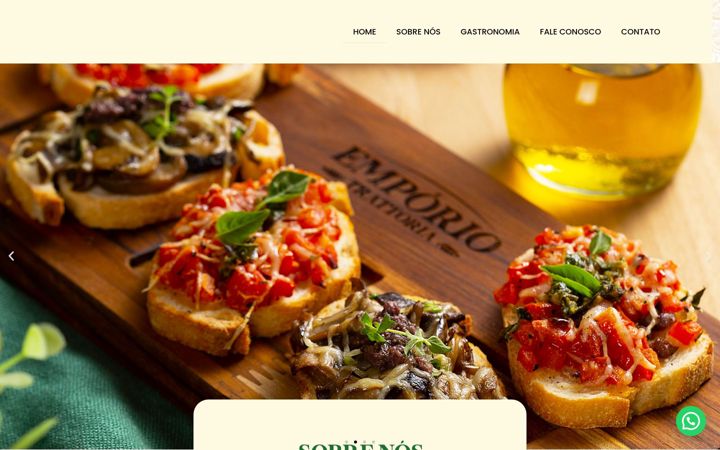 Ekrānuzņēmums no emporiotrattoria.com.br