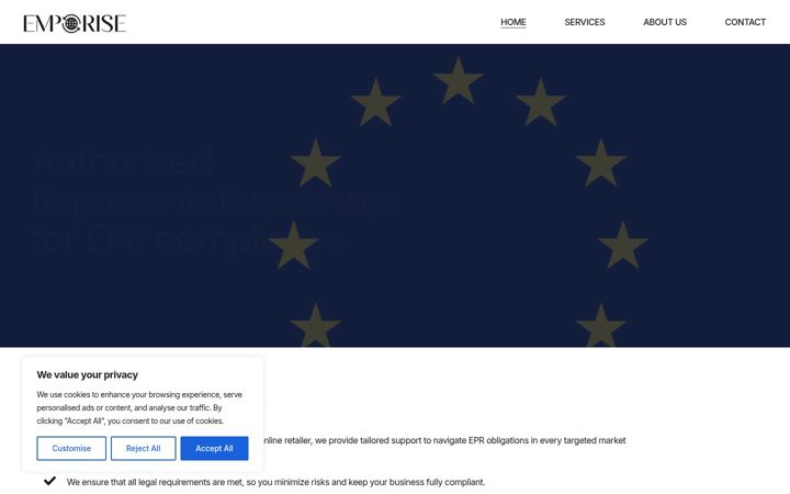 Snímek obrazovky emporise.eu