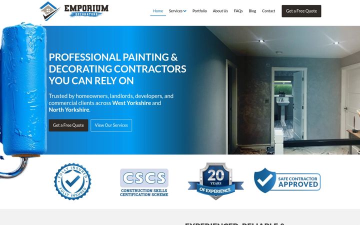 Screenshot of emporiumdecorators.com