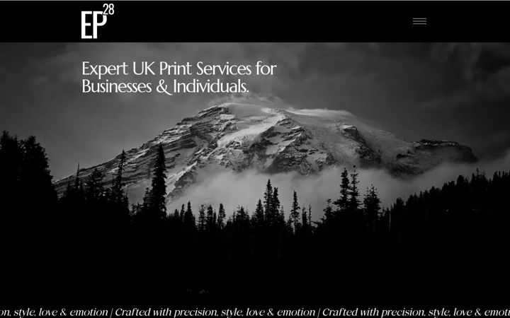 Screenshot stránky emporiumprints.co.uk