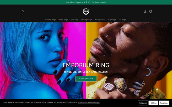 Screenshot of emporiumring.com