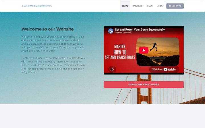 Screenshot of empower-yourselves.com