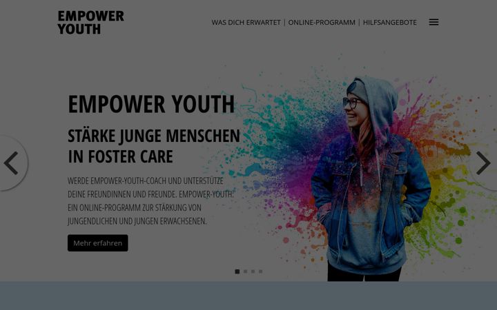 Snímek obrazovky empower-youth.de