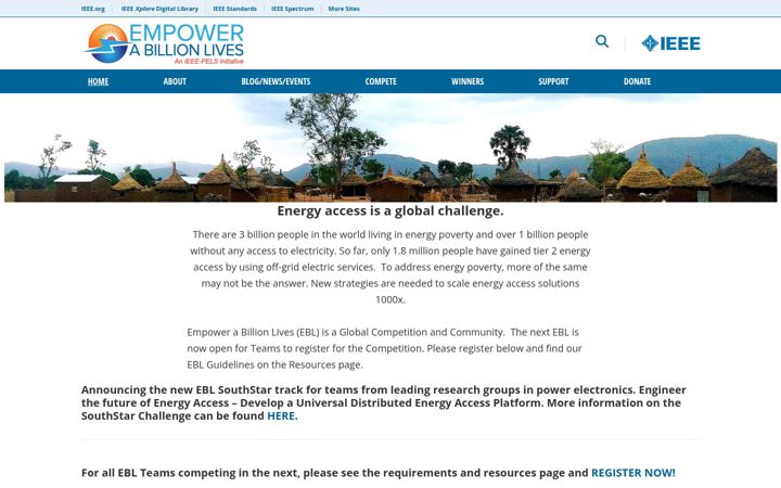 Екранна снимка на empowerabillionlives.org
