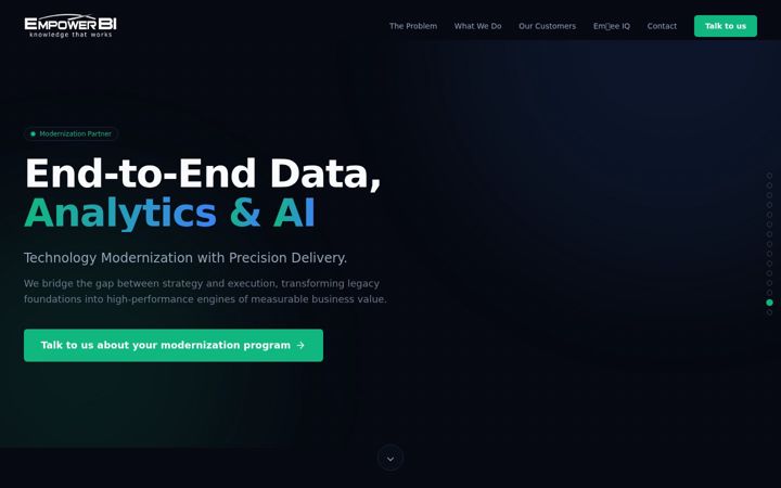 Screenshot of empowerbi.com