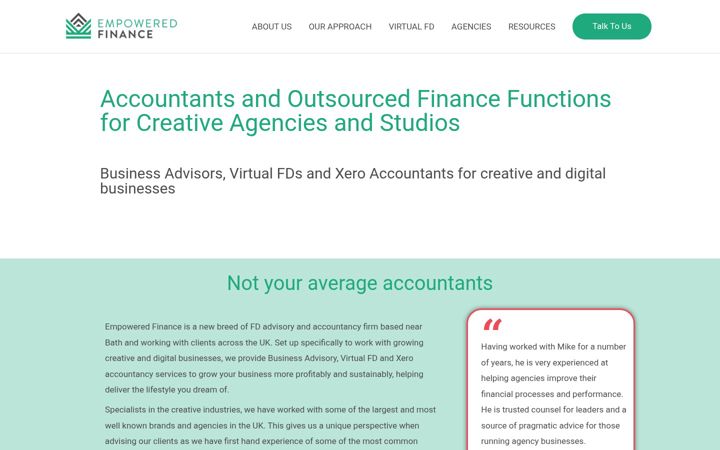 Screenshot of empowered.finance