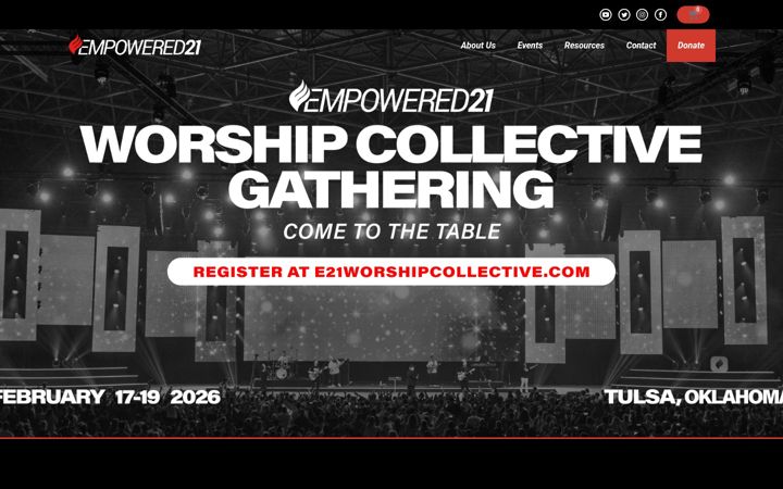 Screenshot of empowered21.com