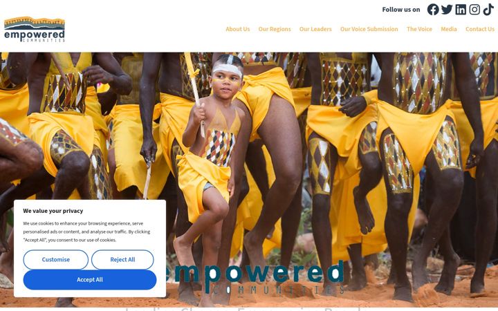 Screenshot ta' empoweredcommunities.org.au