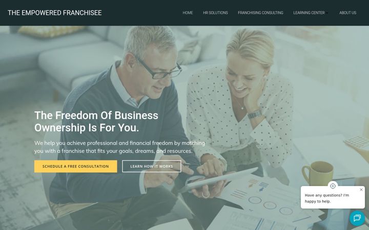 Screenshot of empoweredfranchisee.com